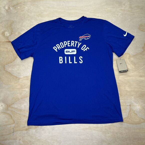 NEW LG Buffalo Bills Nike Property Of Legend Performance Mens Shirt - Picture 1 of 10